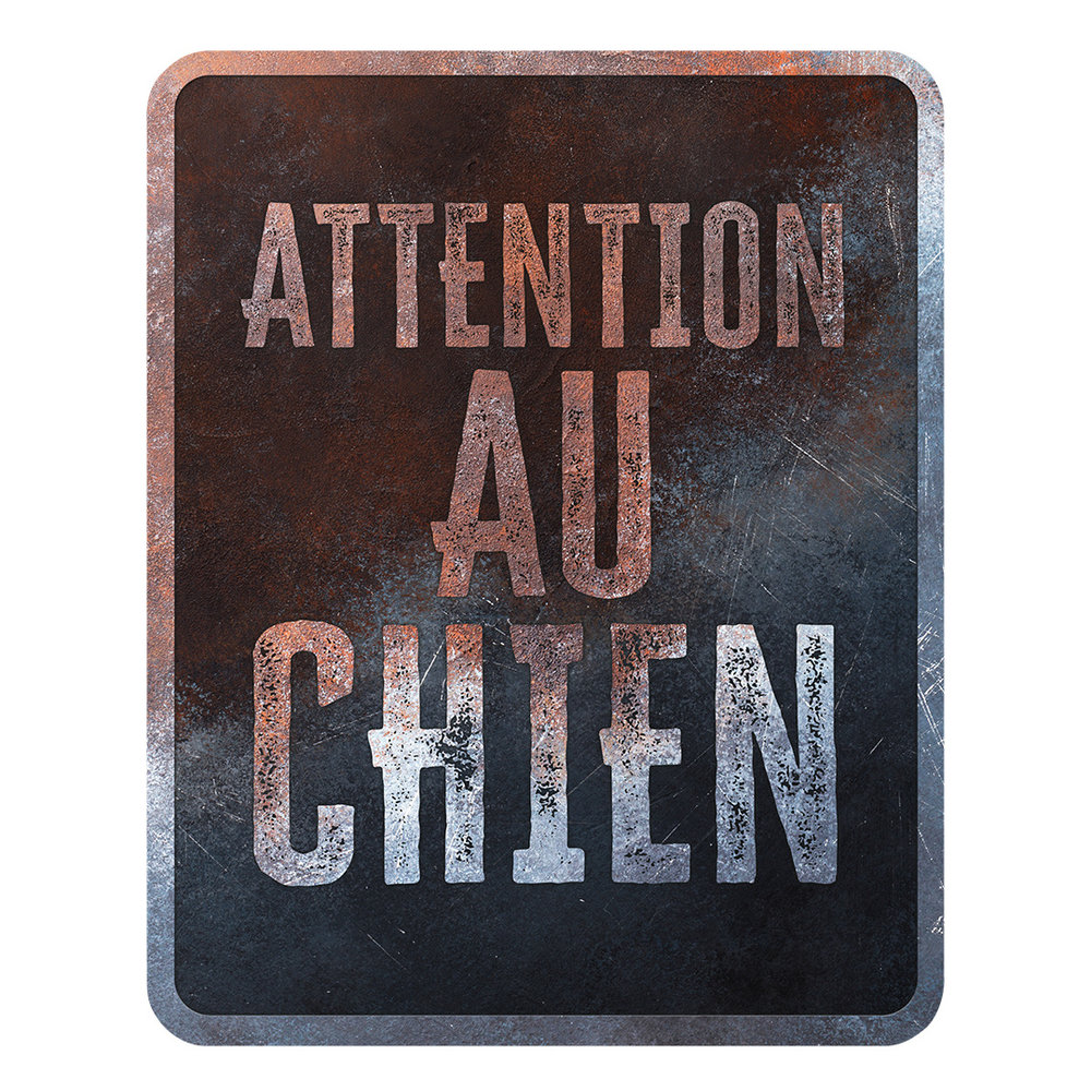 D&D Waakbord Pas op voor de Hond (NL-FR-DE-EN)