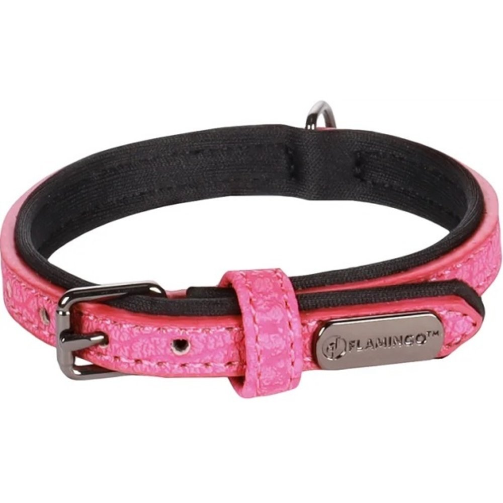 Flamingo Halsband met Neopreen Leza Roze voor Kleine Honden