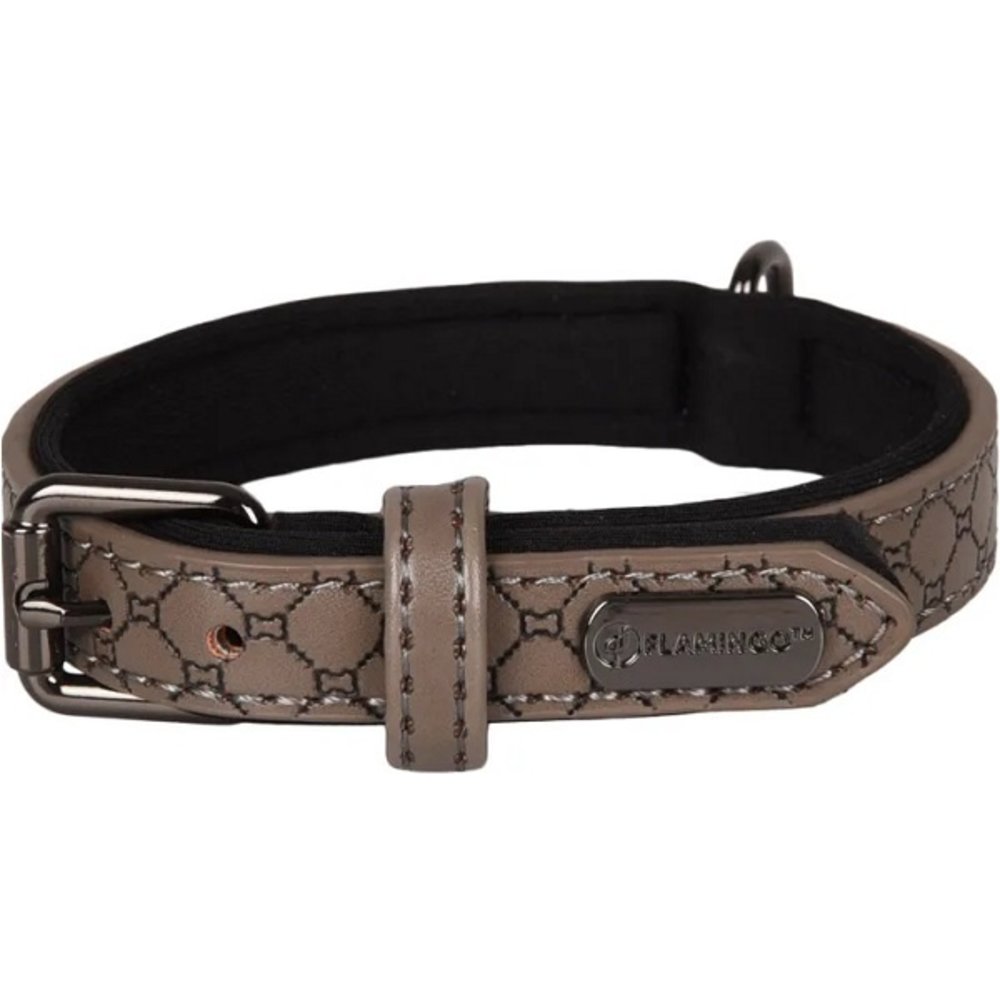 Flamingo Halsband met Neopreen Patti Grijs Flamingo Halsband met Neopreen Patti Grijs