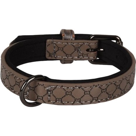 Flamingo Halsband met Neopreen Patti Grijs Flamingo Halsband met Neopreen Patti Grijs