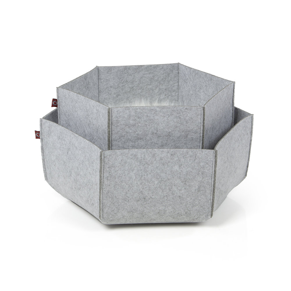 CanadianCat Company Kattenmand Felt Lounge Ava grijs