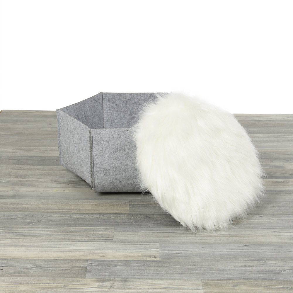 CanadianCat Company Kattenmand Felt Lounge Ava grijs