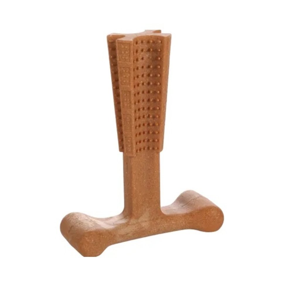 Flamingo Kauw Speelgoed Nylo Bamboo T-Bone Rundsmaak