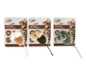 All For Paws Lambswool Snow Mouse Catnip All For Paws Lambswool Snow Mouse Catnip
