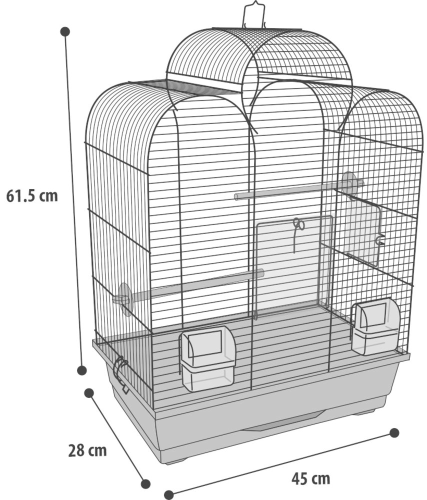 Flamingo Parkietenkooi Dara Koper