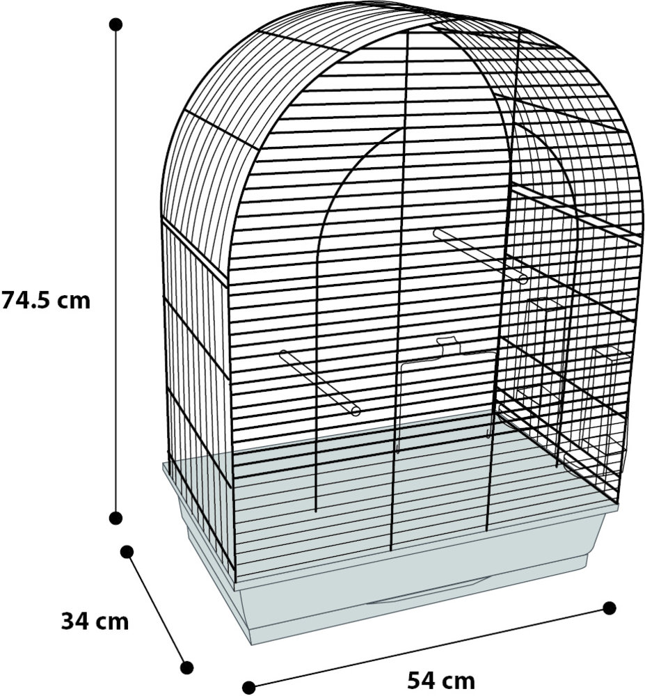 Flamingo Parkietenkooi Klara 3 Koper