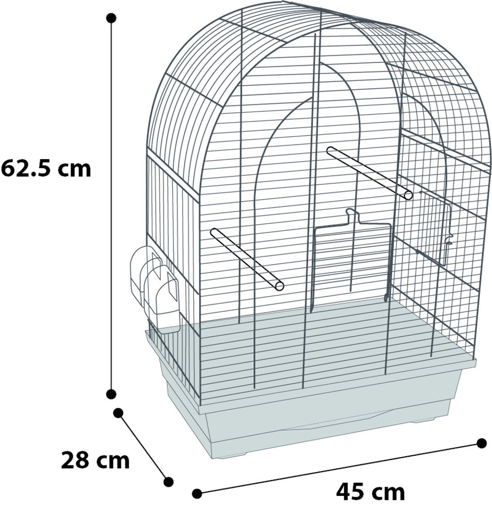 Flamingo Parkietenkooi Klara 2 Koper