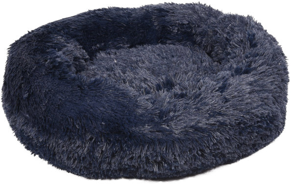 Flamingo Pluche Mand Rond DonkerBlauw Flamingo Pluche Mand Rond DonkerBlauw