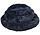 Pluche Mand Rond DonkerBlauw