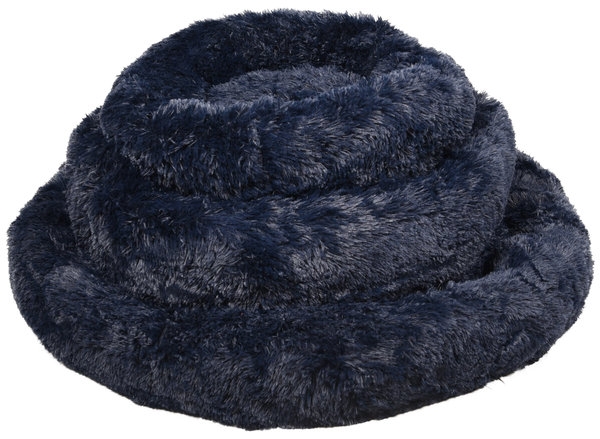 Flamingo Pluche Mand Rond DonkerBlauw Flamingo Pluche Mand Rond DonkerBlauw