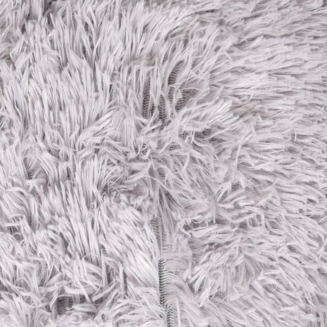 Flamingo Pluche Mand Rond Licht Grijs