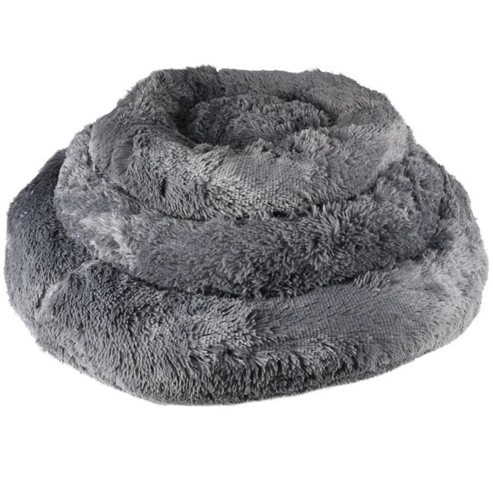 Flamingo Pluche Mand Rond Grijs Flamingo Pluche Mand Rond Grijs