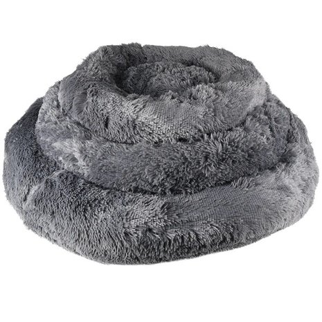 Flamingo Pluche Mand Rond Grijs Flamingo Pluche Mand Rond Grijs