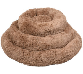 Flamingo Pluche Mand Rond Mokka Flamingo Pluche Mand Rond Mokka