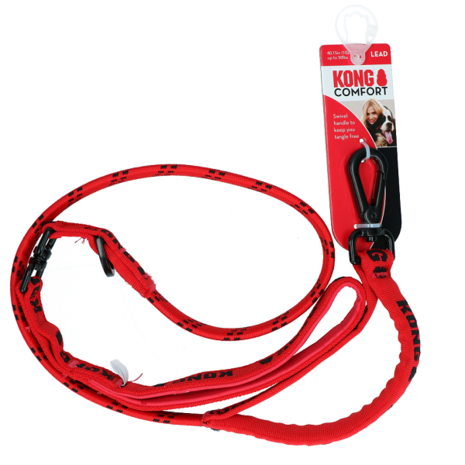 KONG Zero Shock Hondenriem rood