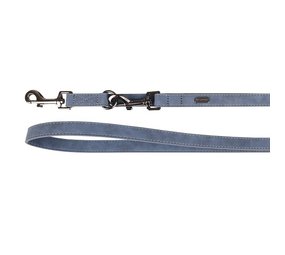 Flamingo Verstelbare Hondenriem Delu Kunstleder Blauw