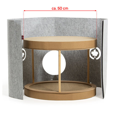 CanadianCat Company Kattenmand Owen Tower met Krabkarton grijs CanadianCat Company Kattenmand Owen Tower met Krabkarton grijs