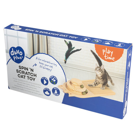 Duvo+ Play 'n Scratch Kattenspeeltje Hout Duvo+ Play 'n Scratch Kattenspeeltje Hout