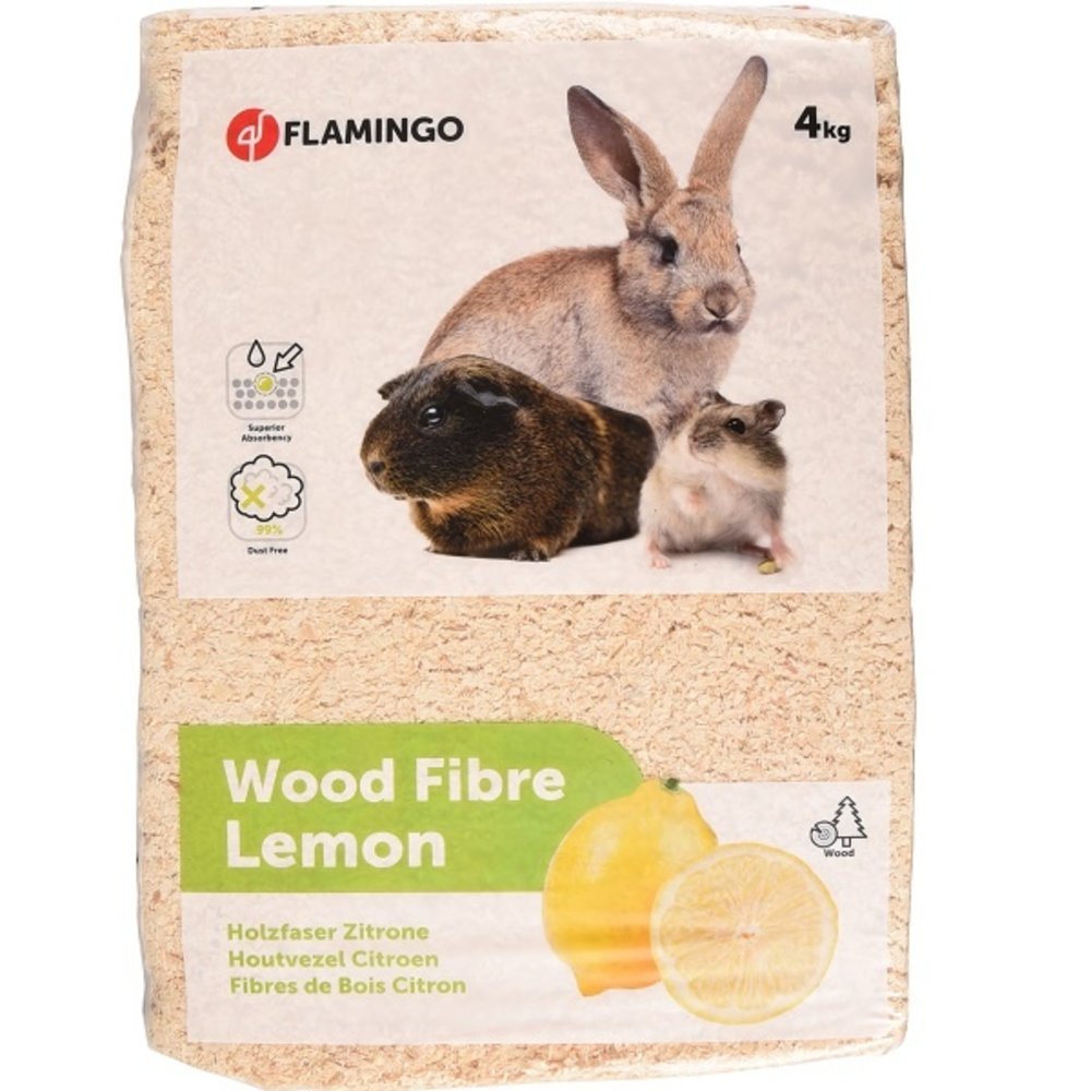 Flamingo Houtvezel met Citroen 4 KG