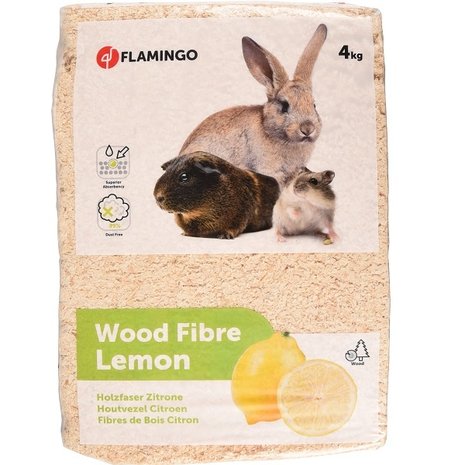 Flamingo Houtvezel met Citroen 4 KG