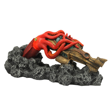 Aqua Della Steampunk Kraken Aquarium Decoratie