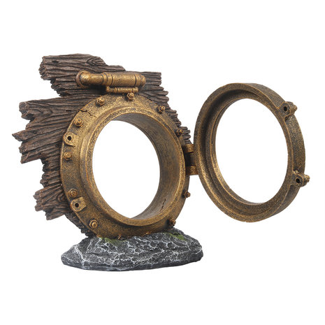 Aqua Della Steampunk Patrijspoort Aquarium Decoratie