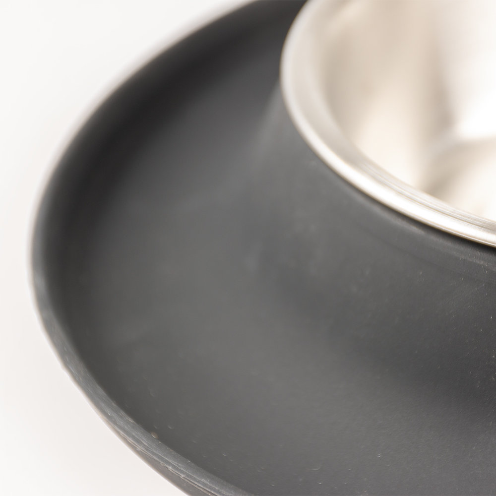 Duvo+ Eetkom Anti-Mors Silicone zwart 420 ML