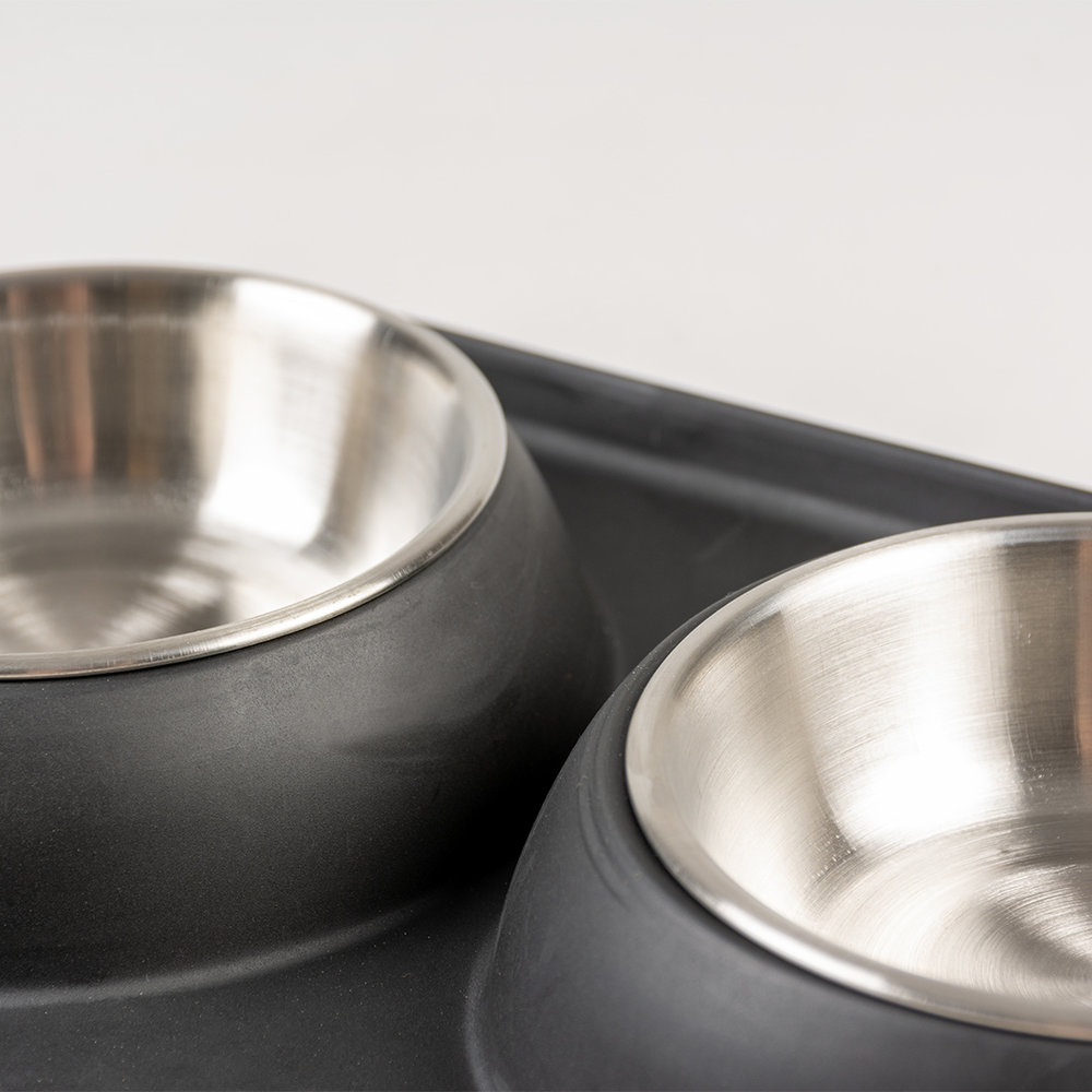 Duvo+ Dinnerset Anti-mors Rubber zwart