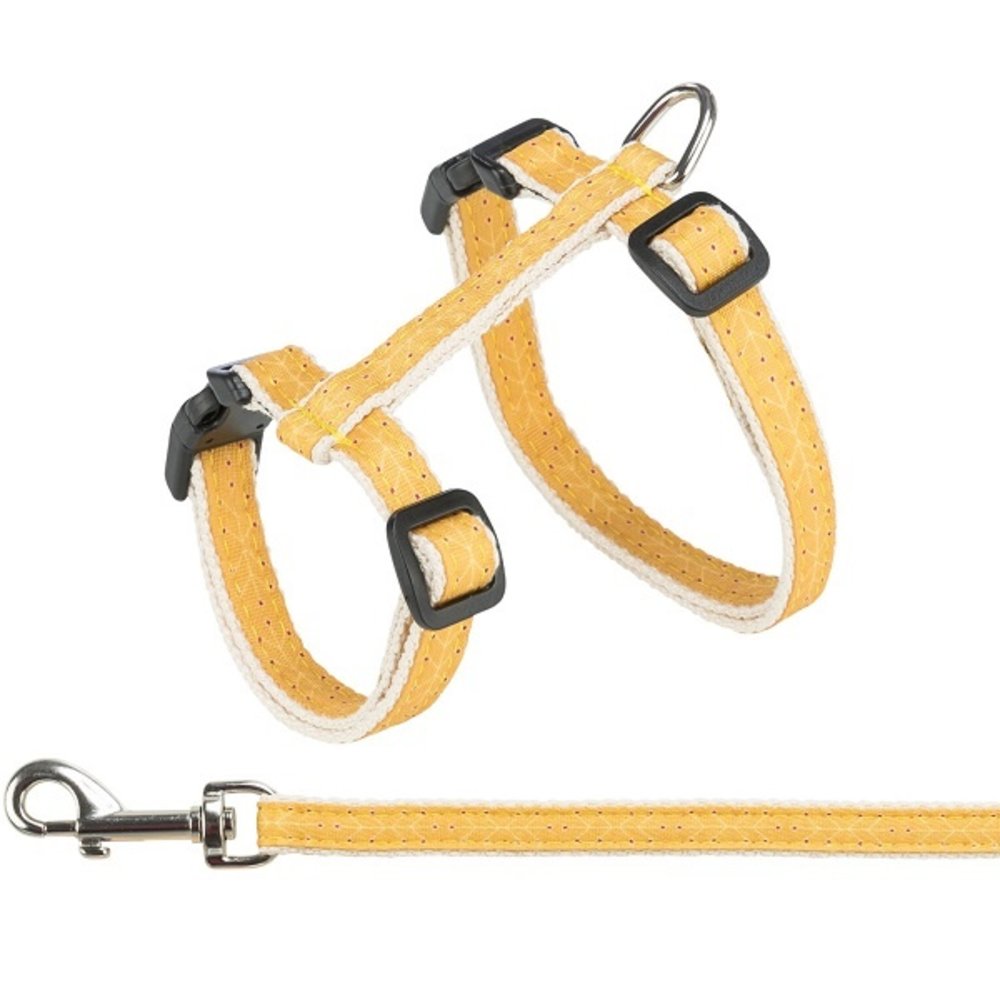 Trixie Kattentuigje Oker Geel met riem