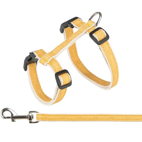 Trixie Kattentuigje Oker Geel met riem