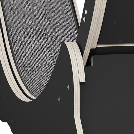 CanadianCat Company Kattenwiel Hout Black Edition CanadianCat Company Kattenwiel Hout Black Edition