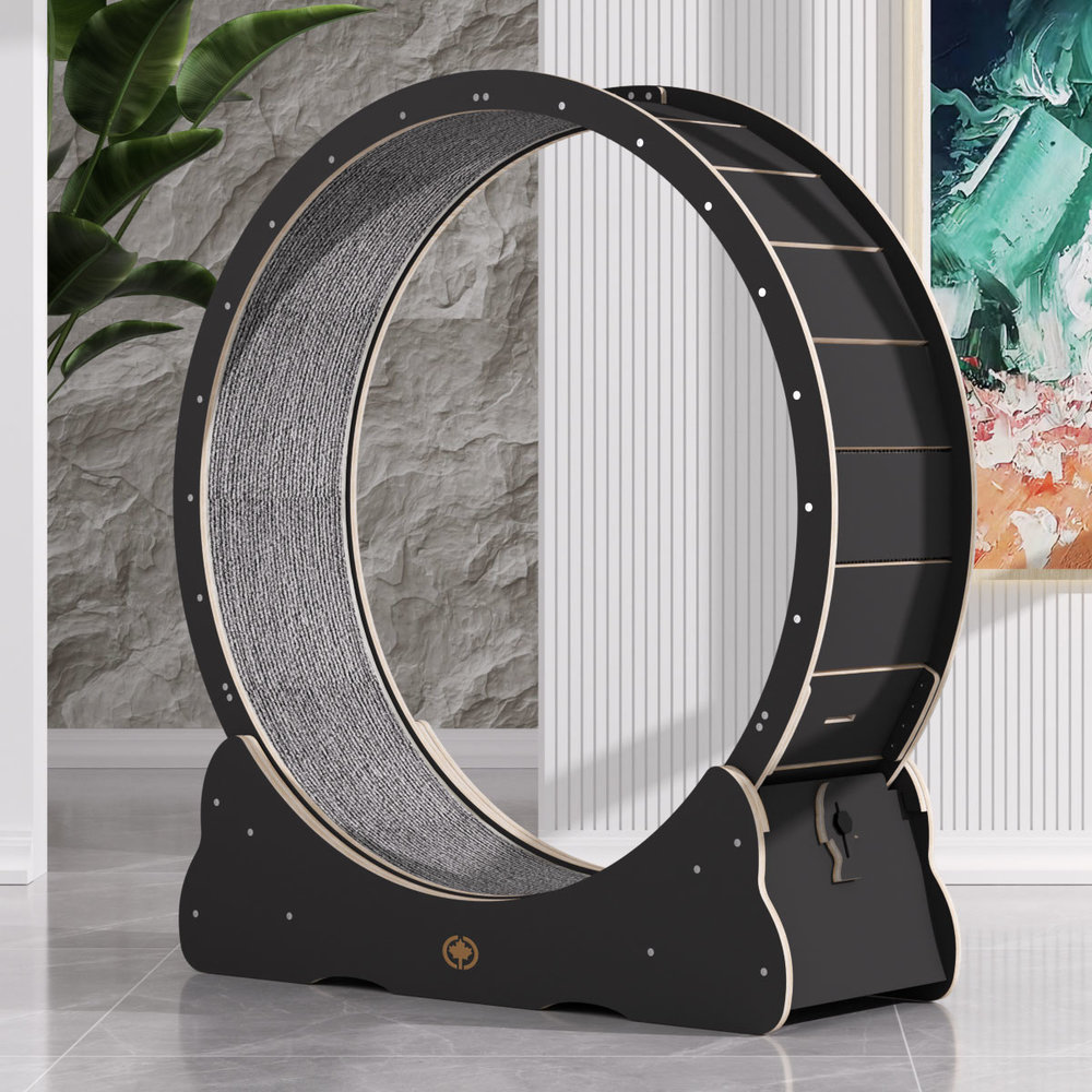 CanadianCat Company Kattenwiel Hout Black Edition CanadianCat Company Kattenwiel Hout Black Edition