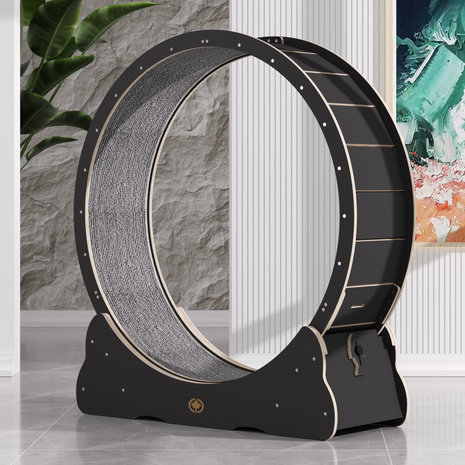 CanadianCat Company Kattenwiel Hout Black Edition CanadianCat Company Kattenwiel Hout Black Edition