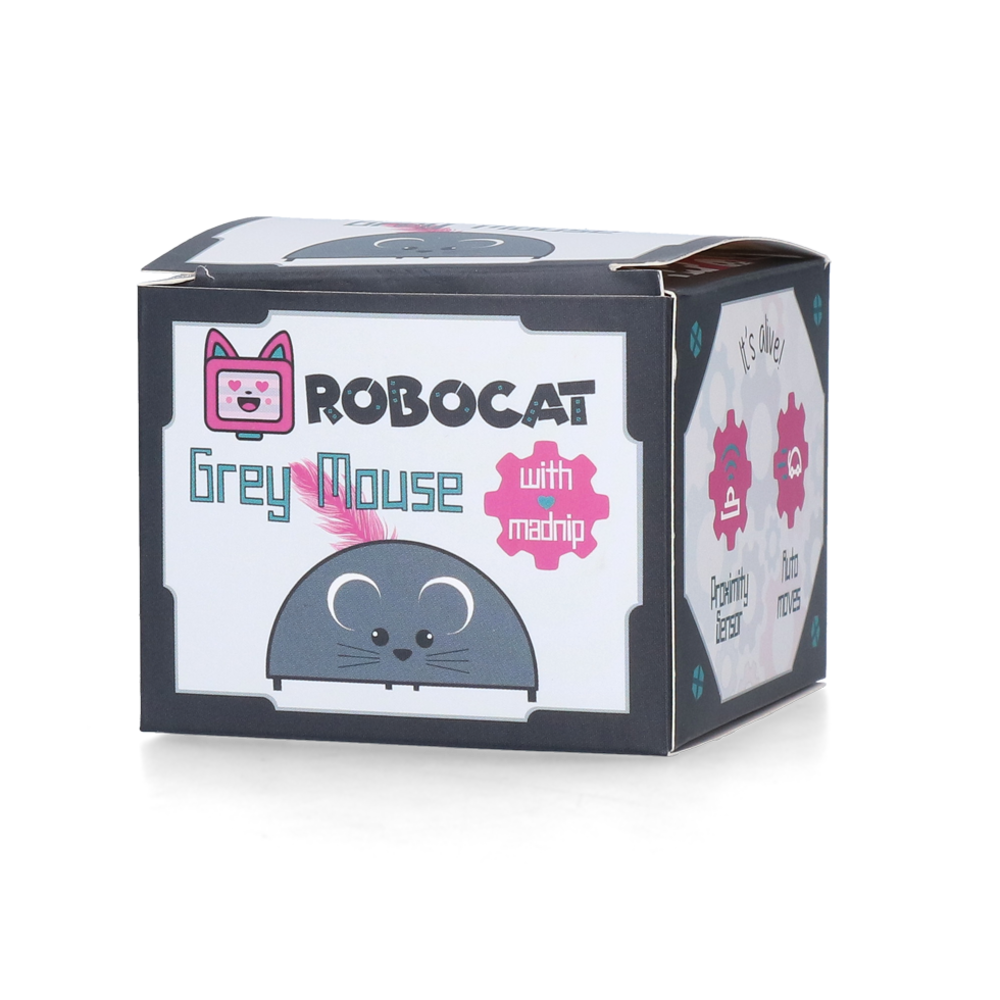 Robocat Bewegende Muis Grijs