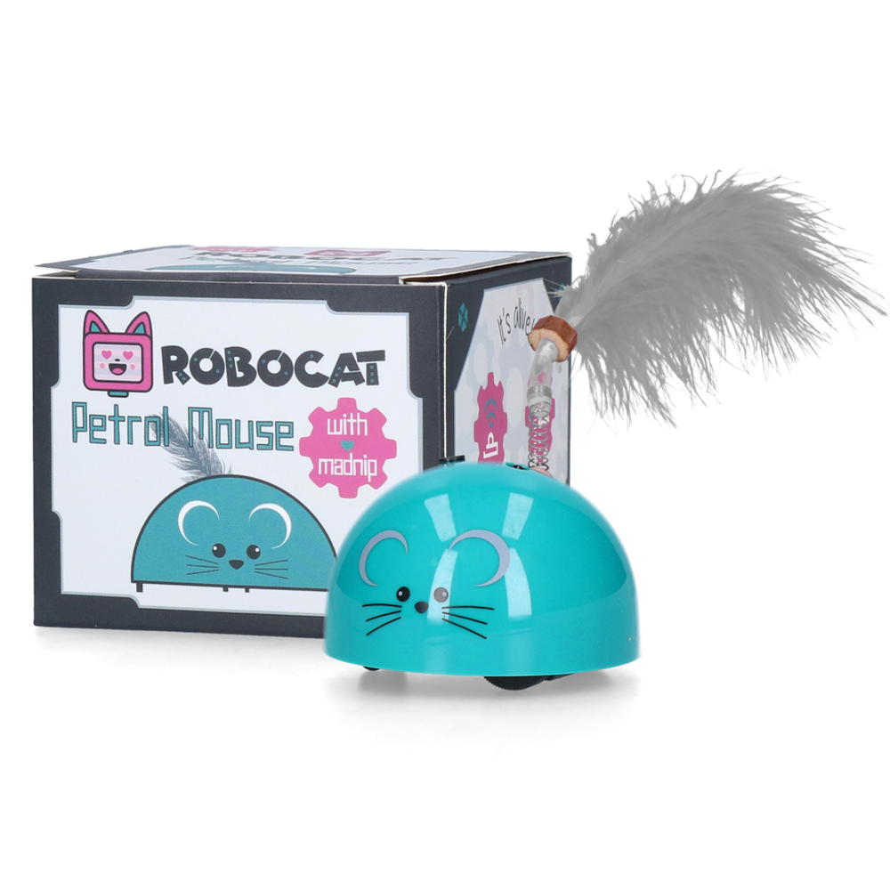 Robocat Bewegende Muis Petrol Robocat Bewegende Muis Petrol