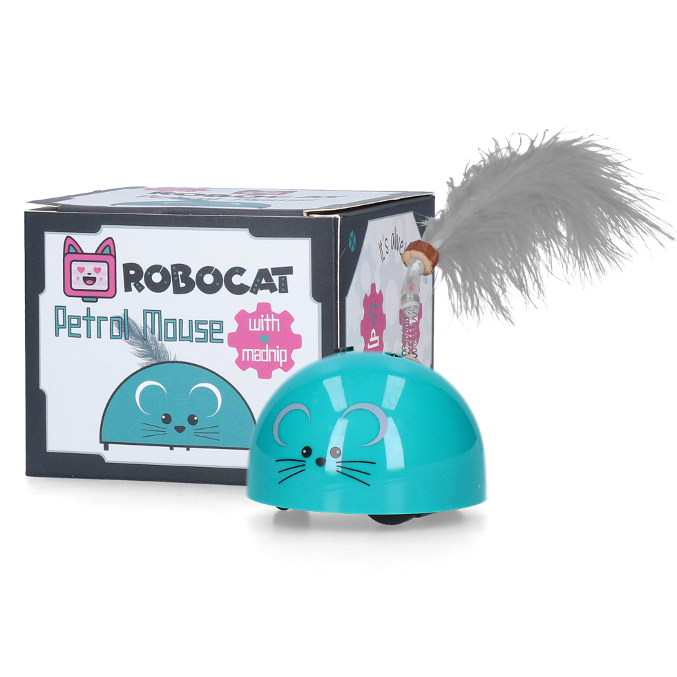 Robocat mouse interactief kattenspeelgoed voor kat / kitten video