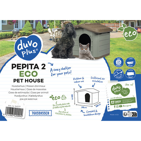 Duvo+ Papita Huisdierhuis Eco Duvo+ Papita Huisdierhuis Eco