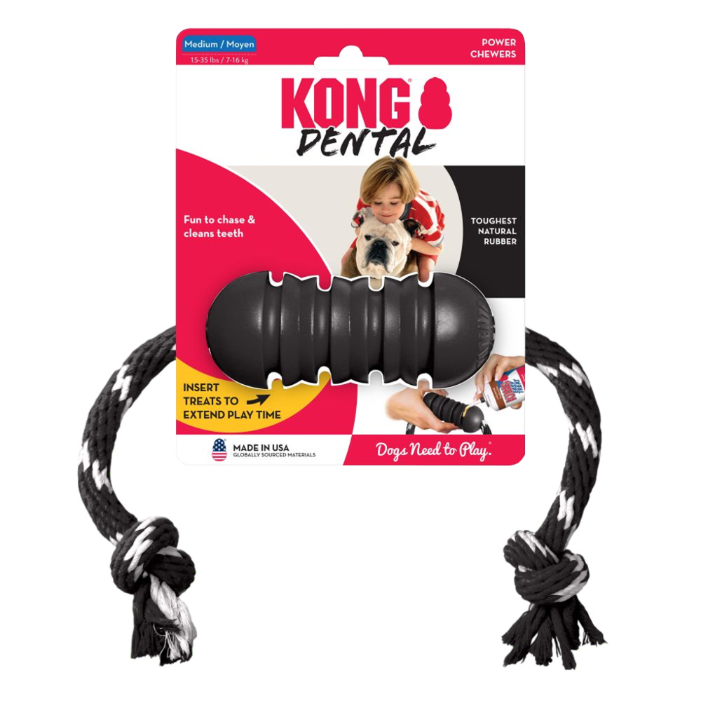 KONG Extreme Dental met Touw Snack Bone