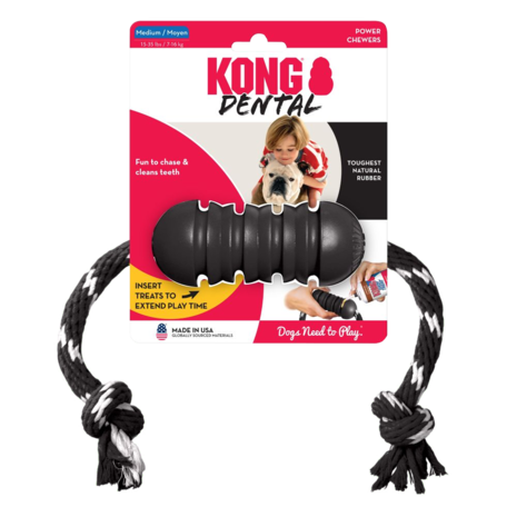 KONG Extreme Dental met Touw Snack Bone