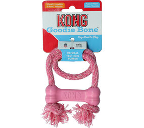 KONG Puppy Goodie Bone met Touw KONG Puppy Goodie Bone met Touw