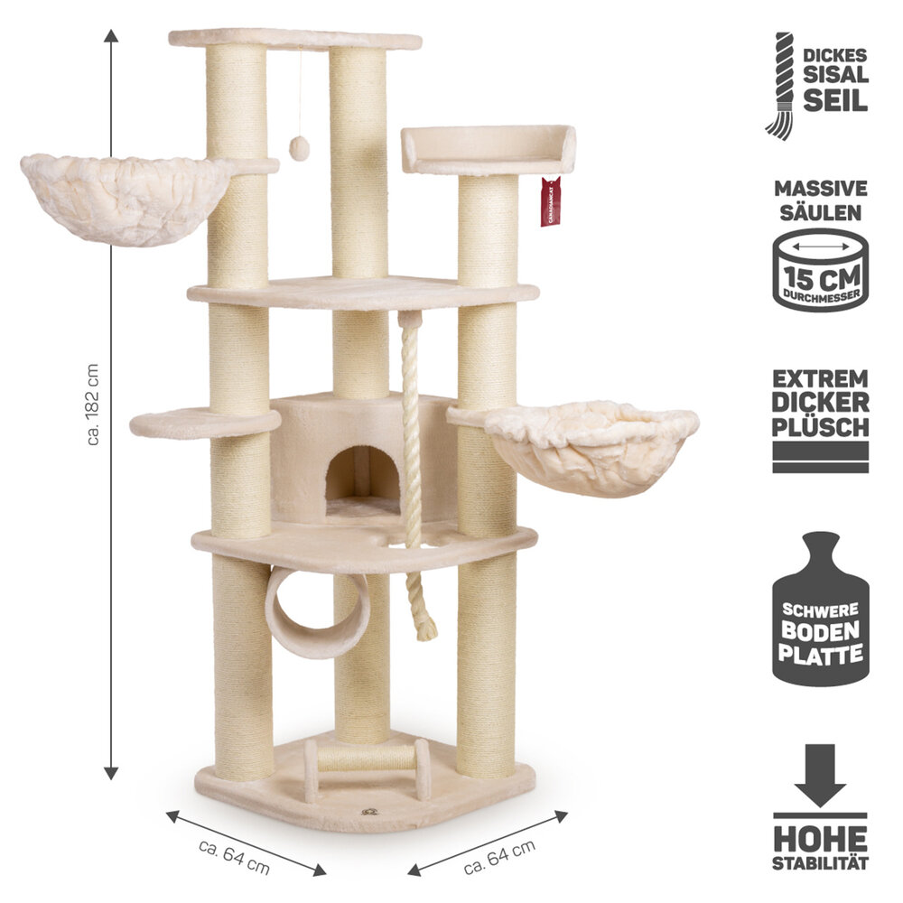 CanadianCat Company Krabpaal Maine Coon Dawson beige