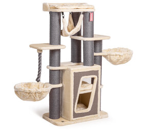 CanadianCat Company Krabpaal Maine Coon Hudson grijs/beige CanadianCat Company Krabpaal Maine Coon Hudson grijs/beige