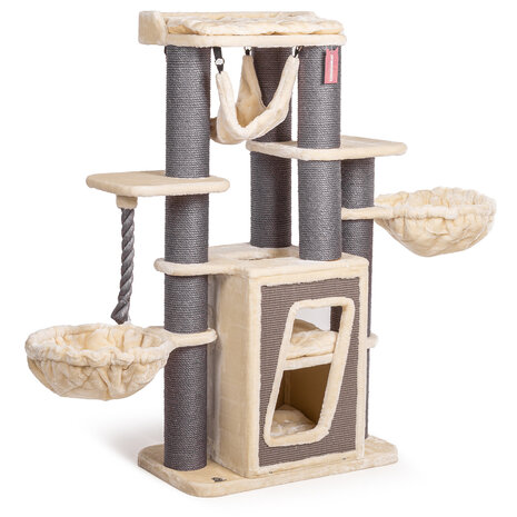 CanadianCat Company Krabpaal Maine Coon Hudson grijs/beige CanadianCat Company Krabpaal Maine Coon Hudson grijs/beige