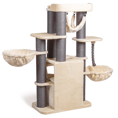 CanadianCat Company Krabpaal Maine Coon Hudson grijs/beige CanadianCat Company Krabpaal Maine Coon Hudson grijs/beige