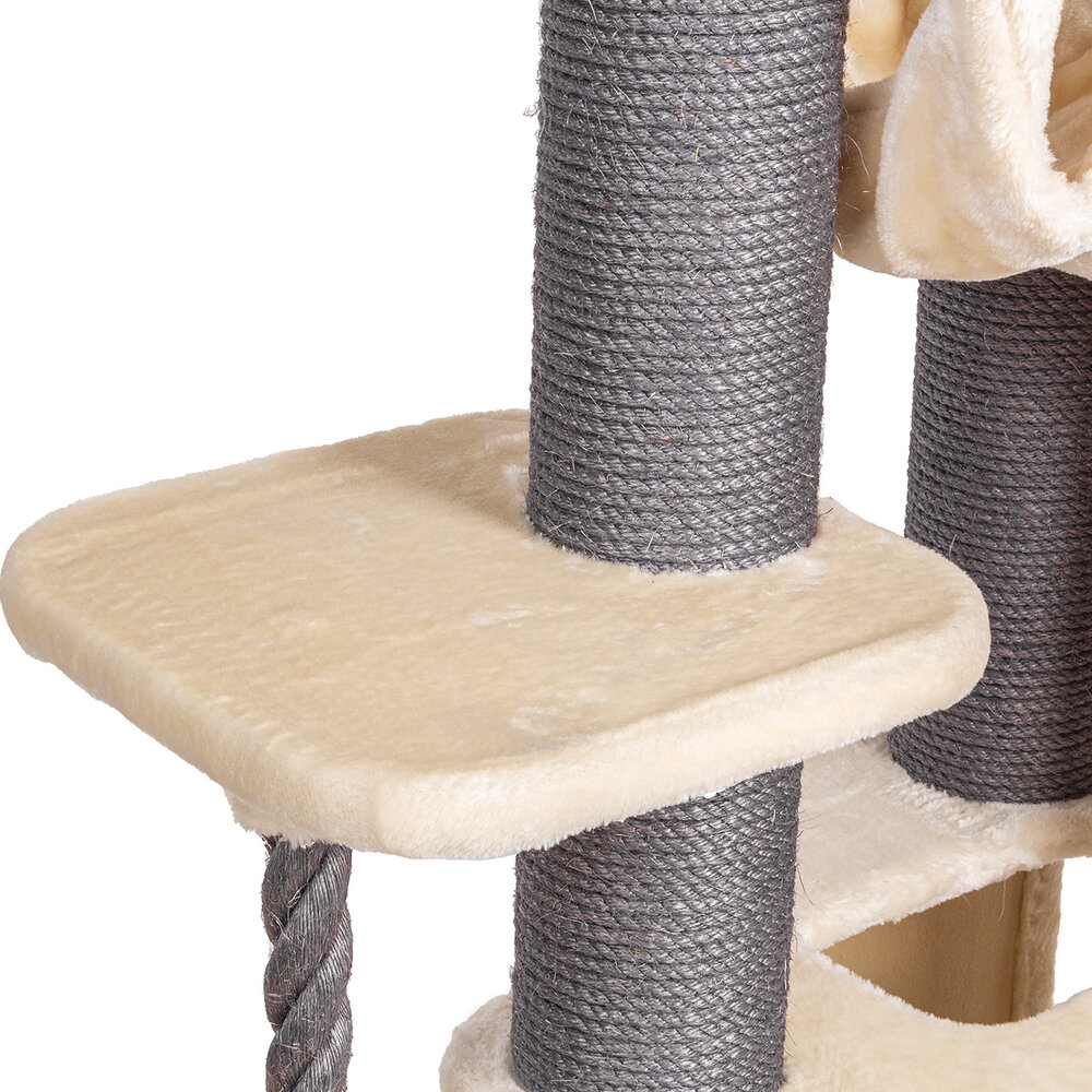 CanadianCat Company Krabpaal Maine Coon Hudson grijs/beige CanadianCat Company Krabpaal Maine Coon Hudson grijs/beige