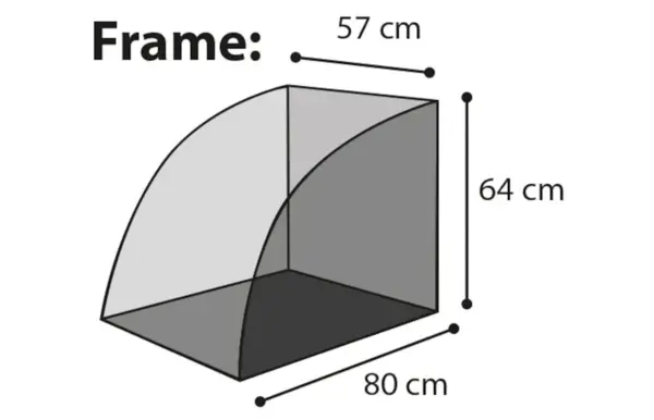 Flamingo Honden Fietskar Juliette rood/grijs large