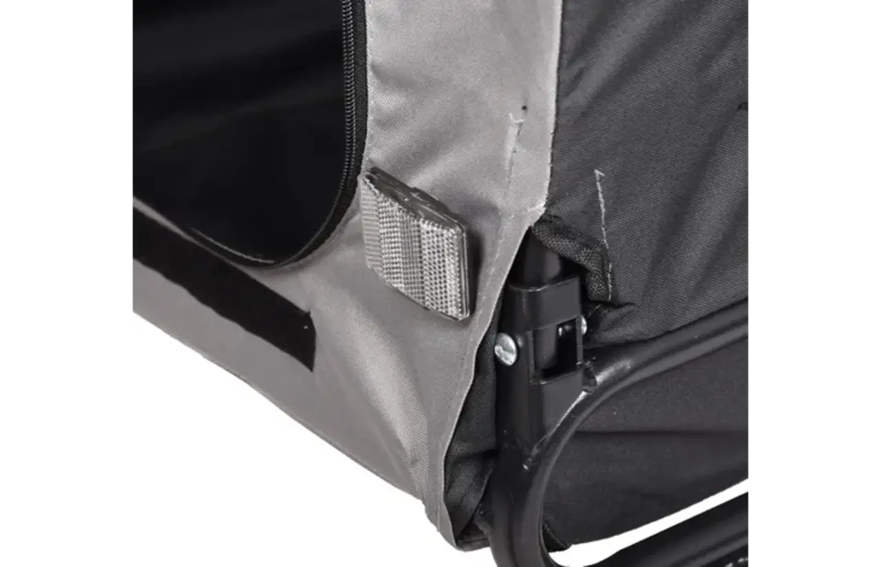 Flamingo Honden Fietskar Juliette grijs/zwart Flamingo Honden Fietskar Juliette grijs/zwart