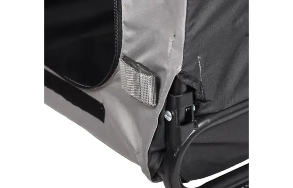 Flamingo Honden Fietskar Juliette grijs/zwart Flamingo Honden Fietskar Juliette grijs/zwart