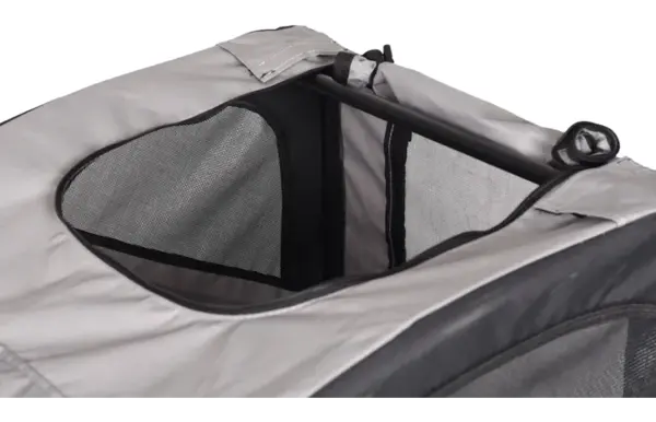 Flamingo Honden Fietskar Juliette grijs/zwart Flamingo Honden Fietskar Juliette grijs/zwart