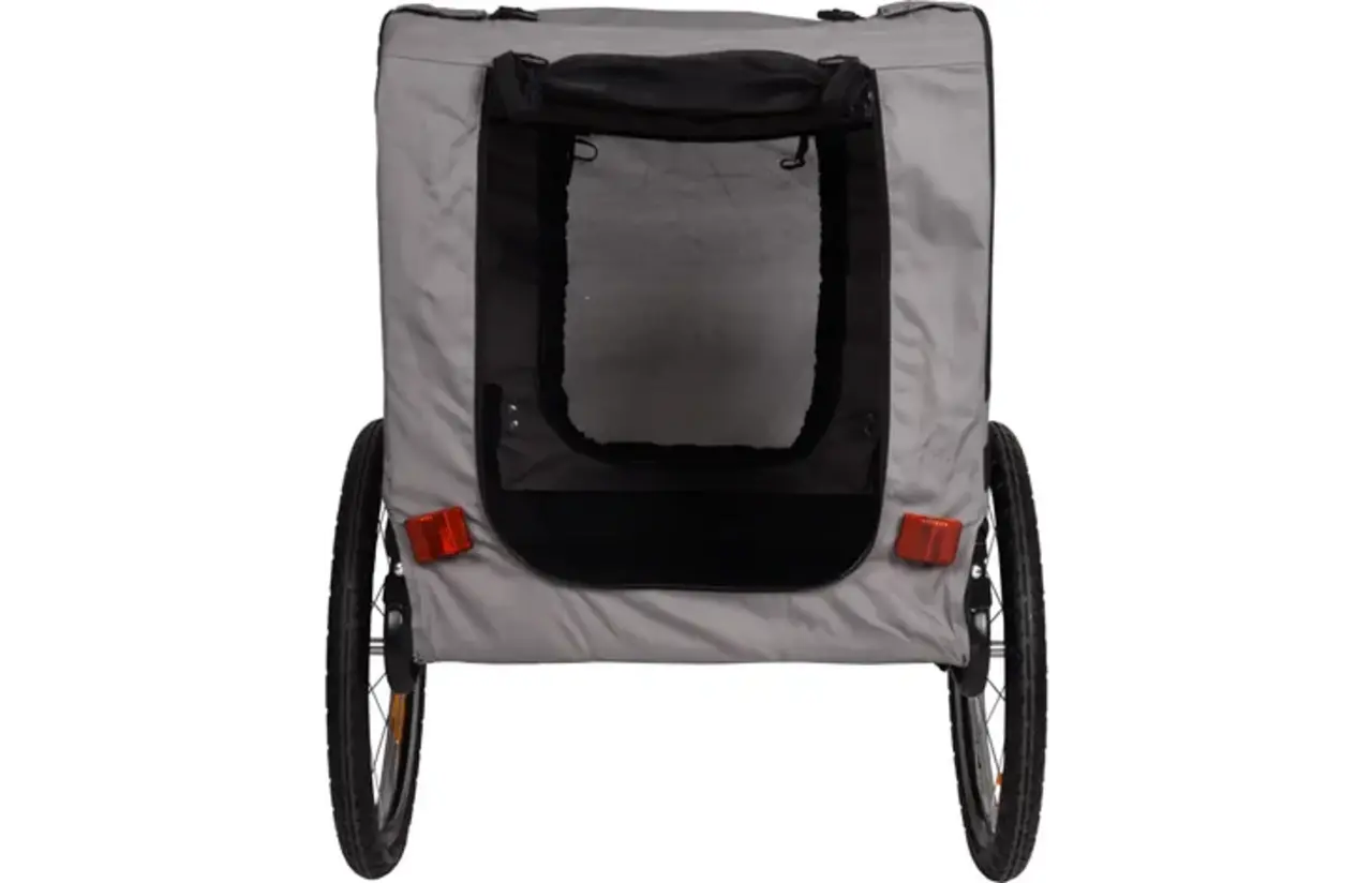 Flamingo Honden Fietskar Juliette grijs/zwart Flamingo Honden Fietskar Juliette grijs/zwart